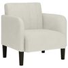 vidaXL sofastol med arml&aelig;n 54 cm fl&oslash;jl cremefarvet