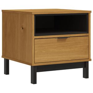 vidaXL sidebord FLAM 50x50x50 cm massivt fyrretr&aelig;