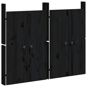 vidaXL l&aring;ge til udend&oslash;rs k&oslash;kkenskab MEPPEL 2 stk. 50x9x82 cm fyrretr&aelig; sort
