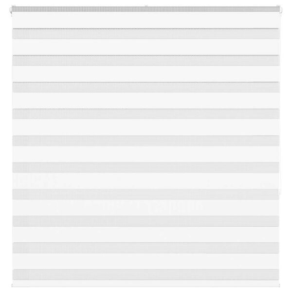 vidaXL zebragardin hvid 140x150 cm stofbredde 135,9 cm polyester