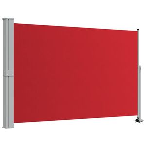 vidaXL sammenrullelig sidemarkise til terrassen 160 x 300 cm r&oslash;d