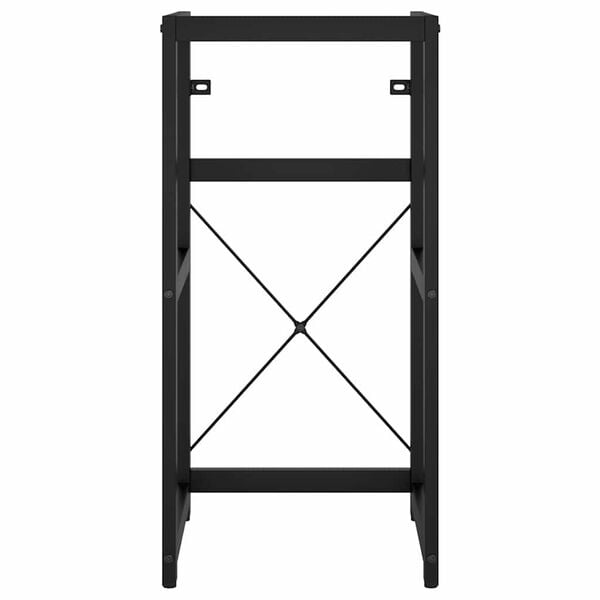 vidaXL badev&aelig;relsesm&oslash;bel til h&aring;ndvask 40x38x83 cm jern sort