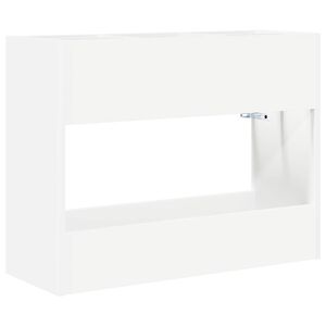 vidaXL Parasolfod med opbevaring Hvid 65 x 24 x 50 cm Konstrueret tr&aelig;