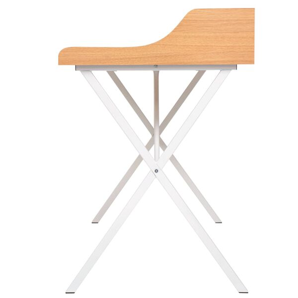 vidaXL arbejds- og computerbord naturtræ