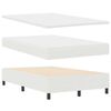 vidaXL Box spring seng Creme og hvid 203 x 120 x 88 cm Corduroy stof