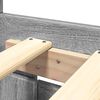 vidaXL sengeramme med sengegavl 160x200 cm konstrueret tr&aelig; gr&aring; sonoma