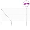 vidaXL Hegnsp&aelig;l S&oslash;lv 50 x 1,4 m (16 x 16 mm net) St&aring;l