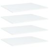 vidaXL boghylder 4 stk. 60x50x1,5 cm konstrueret tr&aelig; hvid