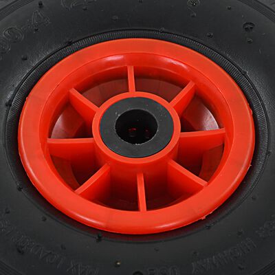 vidaXL sækkevognshjul 4 stk gummi 3.00-4 (245x82)