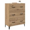 vidaXL Sideboard med skuffe Artisan Egetr&aelig; 69,5 x 34 x 90 cm