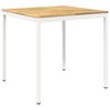 vidaXL Have Bar Bord NAARDEN Hvid 110 x 108,5 x 105 cm