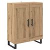vidaXL Highboard Artisan Egetr&aelig; 69,5 x 34 x 180 cm Konstrueret tr&aelig;