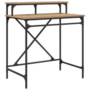 vidaXL Bord Artisan Egetr&aelig; 80 x 50 x 90 cm Konstrueret tr&aelig;