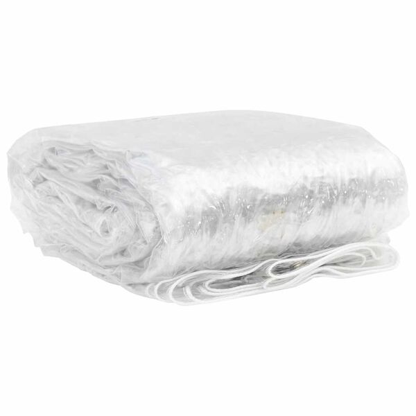 vidaXL klar presenning med øjer 1x6 m PVC