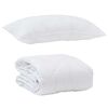 vidaXL Sommer dyne med pude 2 pcs Hvid Microfiber