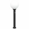 vidaXL pullertlampe med sensor 80 cm sort IP44