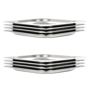 vidaXL gastronorm beholder 8 stk. GN 1/1 20 mm rustfrit st&aring;l
