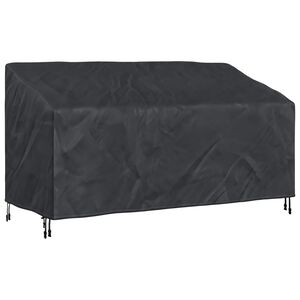 vidaXL Haveb&aelig;nkkappe Sort 185 x 85 x 65 / 94 cm 600D Oxford Stof