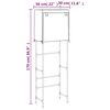vidaXL opbevaringsstativ 2 hylder 56x30x170 cm jern sort