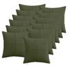vidaXL Pudebetr&aelig;k 12 pcs ALMELO Gr&oslash;n 45 x 45 cm cordfl&oslash;jl