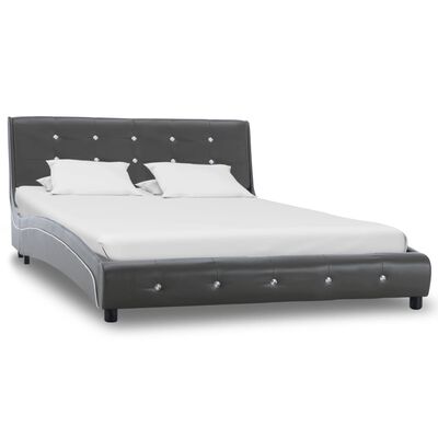 vidaXL sengestel 120 x 200 cm grå kunstlæder