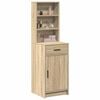 vidaXL Highboard Sonoma eg 40 x 40,5 x 135 cm Konstrueret tr&aelig;