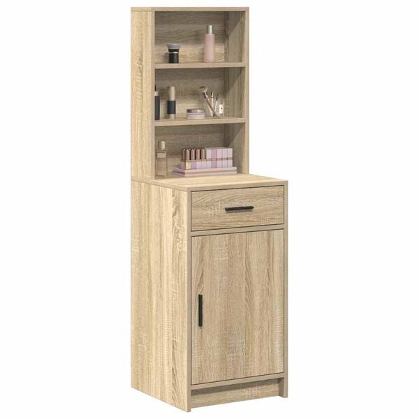 vidaXL Highboard Sonoma eg 40 x 40,5 x 135 cm Konstrueret tr&aelig;