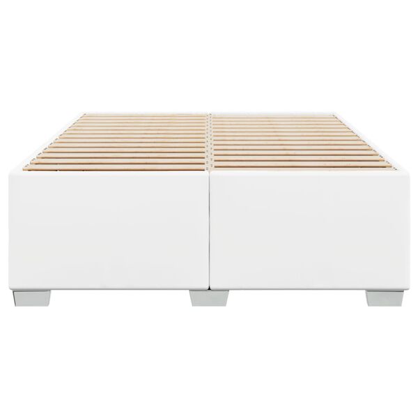 vidaXL sengeramme 140x190 cm kunstl&aelig;der hvid