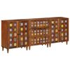 vidaXL Sideboard 3 pcs Valn&oslash;d Massivt mangotr&aelig;