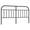 vidaXL udskiftningsgavl 160 cm metal sort