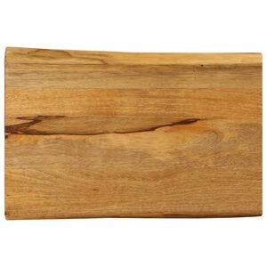 vidaXL bordplade 50x40x2,5 cm naturlig kant massivt mangotr&aelig;