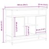 vidaXL Sideboard Artisan Egetr&aelig; 100 x 35 x 80 cm Konstrueret tr&aelig;