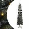 vidaXL Kunstigt juletr&aelig; Gr&oslash;n 210 cm PVC og plastik og st&aring;l