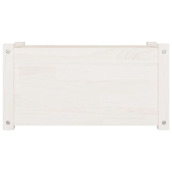 vidaXL plantekasser 2 stk. 60x31x31 cm massivt fyrretræ hvid