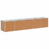 vidaXL H&oslash;jbed Lys Brun 400 x 80 x 77 cm Galvaniseret st&aring;l