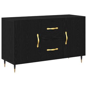 vidaXL Sideboard Sort eg 100 x 36 x 60 cm Konstrueret tr&aelig;