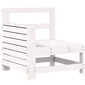 vidaXL sofamodul til haven 69x62x70,5 cm massivt fyrretr&aelig; hvid