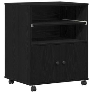 vidaXL Printerstand Sort eg 60 x 48 x 74 cm Konstrueret tr&aelig;