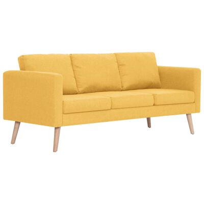 vidaXL sofasæt i 2 dele stof gul