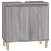 vidaXL skab til h&aring;ndvask 58x33x60 cm konstrueret tr&aelig; gr&aring; sonoma-eg
