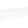 vidaXL Havehegnspane 12 stk. 100 x 30 cm Galvaniseret st&aring;l S&oslash;lv