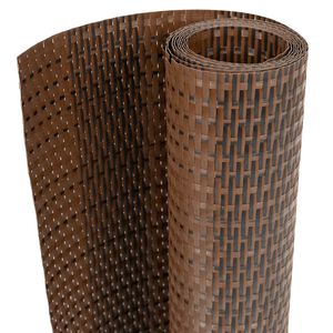 vidaXL altanafsk&aelig;rmninger 10 stk. 255x19 cm polyrattan brun og sort