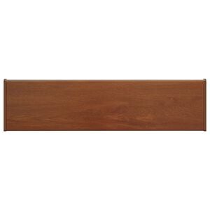 vidaXL Vindueskarm Brun tr&aelig; 100 x 25 x 4,5 cm PVC