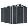 vidaXL haveskur 191x300x198 cm galvaniseret st&aring;l antracitgr&aring;