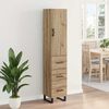 vidaXL Highboard Artisan Egetr&aelig; 34,5 x 34 x 180 cm Konstrueret tr&aelig;