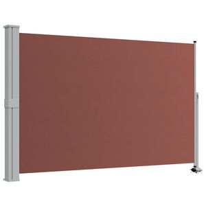 vidaXL sammenrullelig sidemarkise til terrassen 160 x 300 cm brun