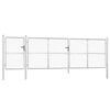 vidaXL havel&aring;ge i net s&oslash;lv 500x125 cm galvaniseret st&aring;l