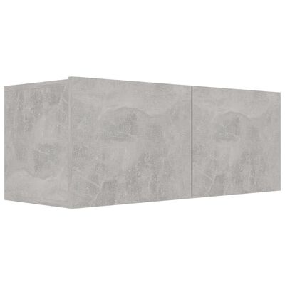 vidaXL tv-bord 80x30x30 cm konstrueret træ betongrå
