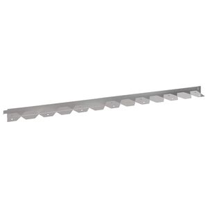 vidaXL Pl&aelig;nekant 10 stk. 102 x 4 x 4 cm St&aring;l S&oslash;lv