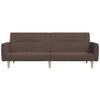 vidaXL 2-personers sovesofa stof gr&aring;brun